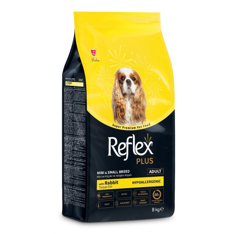 Reflex Plus Mini & Small Breed Rabbit сухой корм для собак малых пород с кроликом, 8 кг