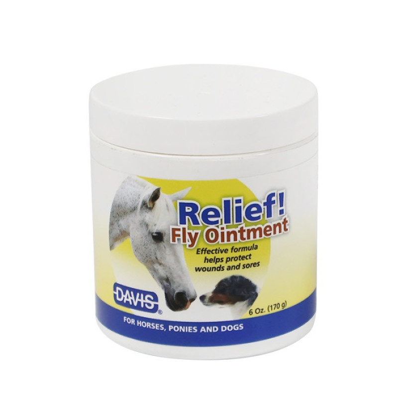 Davis Relief! Fly Ointment мазь от мух для собак и коней, 170 гр