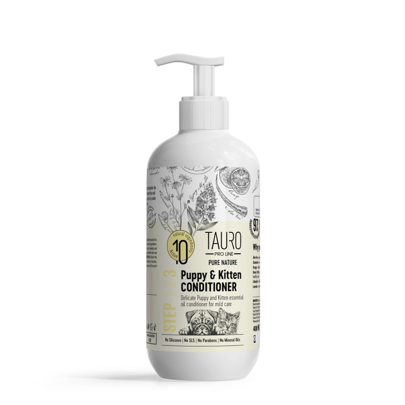 Tauro Pro Line Pure Nature Delicate Puppy and Kitten Conditioner кондиціонер для цуценят та кошенят, 400 мл