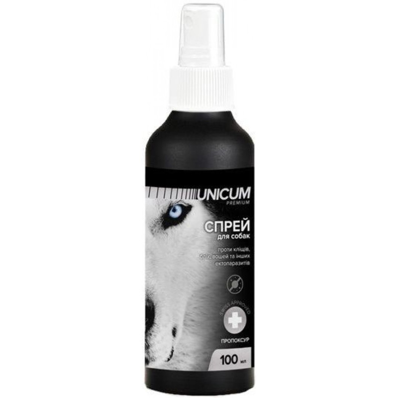 Unicum Premium спрей от блох и клещей для собак, 100 мл