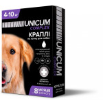 Unicum Complex краплі від бліх, кліщів та глистів для собак 4-10 кг, 4 піп