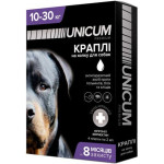 Unicum Complex краплі від бліх, кліщів та глистів для собак 10-30 кг, 4 піп