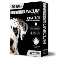 Unicum Premium краплі від бліх та кліщів для собак вагою 30-60 кг, 3 піп