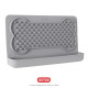 Dexas Snack Distract - Silicone Licking Mat килимок силіконовий для ласощів і лизання горизонтальний, сірий - фото 1