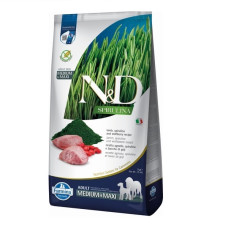 Farmina N&D Spirulina Lamb Adult Medium & Maxi сухой корм с ягненком для собак средних и крупных пород, 7 кг