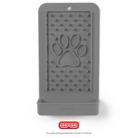 Dexas Snack Distract - Silicone Licking Mat силиконовый коврик для лакомства и лизания вертикальный, серый