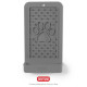 Dexas Snack Distract - Silicone Licking Mat силиконовый коврик для лакомства и лизания вертикальный, серый - фото 1