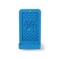 Dexas Snack Distract - Silicone Licking Mat силиконовый коврик для лакомства и лизания вертикальный, голубой