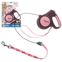 DoggyMan Retractable Lead Trad Style XS рулетка для собак, трос 4.5 м, коричневий