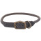 Coastal Circle-T Round Dog Collar нашийник шкіряний для собак, 40 см х 1 см, сірий