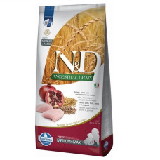 Farmina N&D Chicken & Pomegranate Puppy Medium & Maxi сухий корм з куркою для цуценят середніх та великих порід, 12 кг