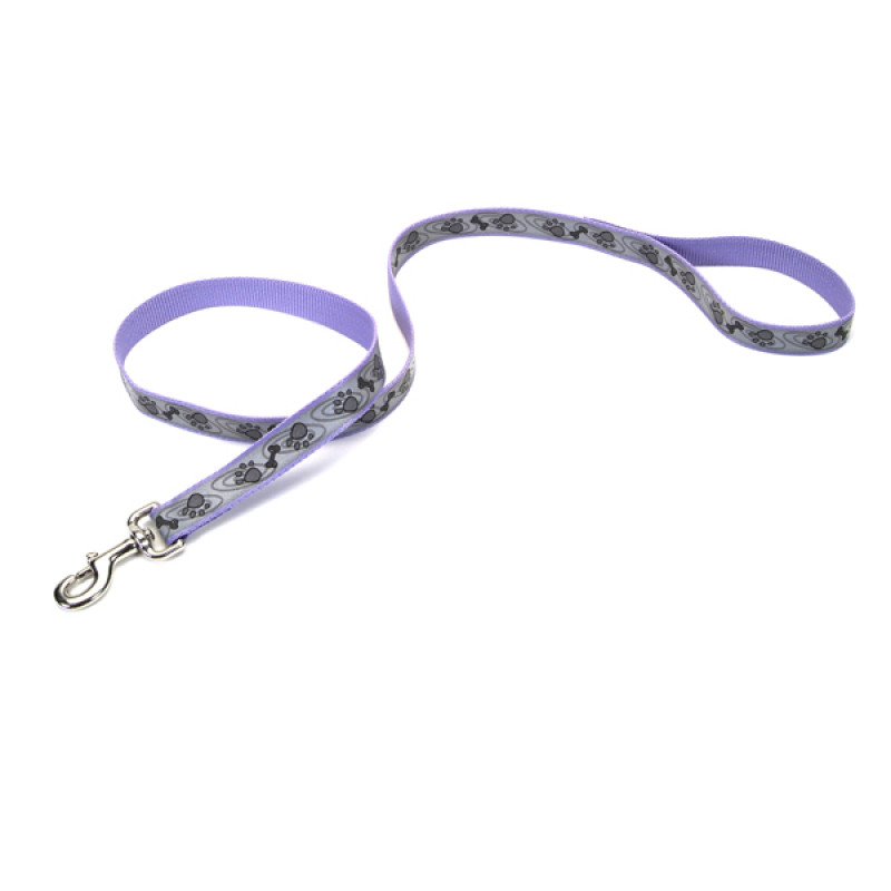 Coastal Lazer Brite Reflective Leash светоотражающий поводок для собак, 1.2 м х 1.6 см, фиолетовый