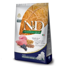 Farmina N&D Lamb & Blueberry Puppy Medium & Maxi сухой корм с ягненком для щенят средних и крупных пород, 2.5 кг