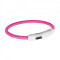 Trixie Flash Light Ring USB нашийник для собак, що світиться, рожевий, 35 см