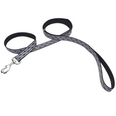 Coastal Lazer Brite Reflective Leash светоотражающий поводок для собак, 1.2 м х 1.6 см, черный