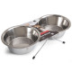 Flamingo Duo Dinner миски из нержавеющей стали на подставке, 2 шт х 1.6 л