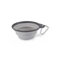 Dexas Collapsible Travel Cup миска дорожня складана для собак та котів, 240 мл, сіра
