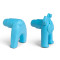 West Paw Zogoflex Toppl Stopper аксесуар до іграшки, 8 см, блакитний