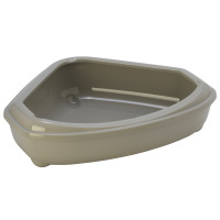 Moderna Cozie туалет для котів кутовий, 55 см х 45 см х 14 см, сірий
