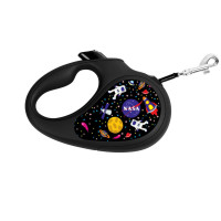 Waudog R-Leash XS рулетка для собак з малюнком "Nasa", стрічка, 3 м