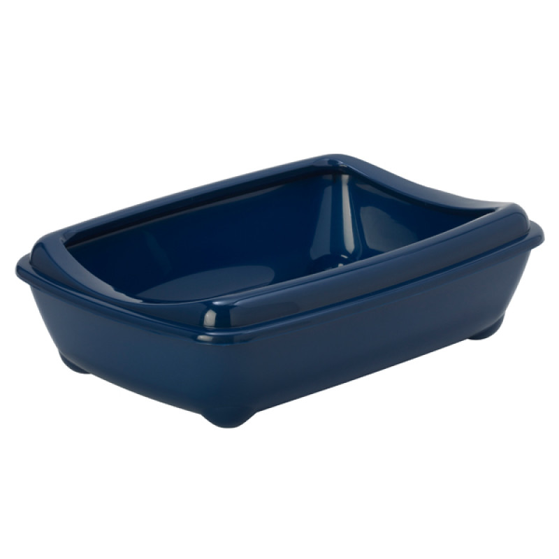 Moderna Arist-O-Tray туалет с бортиком для кошек, 50 см х 38 см х 14 см, синий