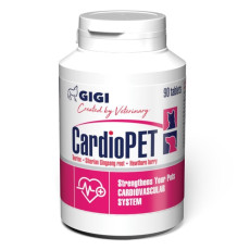 GiGi CardioPet вітаміни для здоров'я серця у собак та котів, 90 табл