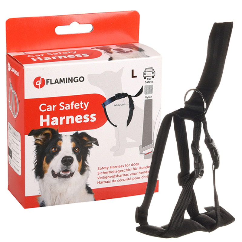 Flamingo Car Safety Harness шлейка для собак в автомобиль, 53-86 см