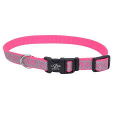 Coastal Lazer Brite Reflective Collar нашийник світловідбивний для собак, 30-46 см, рожевий