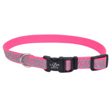 Coastal Lazer Brite Reflective Collar нашийник світловідбивний для собак, 30-46 см, рожевий