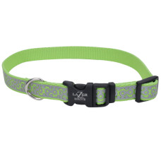Coastal Lazer Brite Reflective Collar нашийник світловідбивний для собак, 30-46 см, зелений