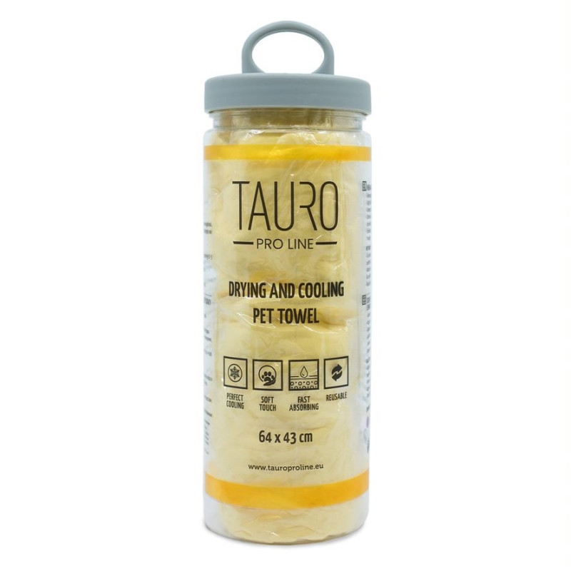 Tauro Pro Line полотенце для собак и котов, 64 х 43 см, желтый