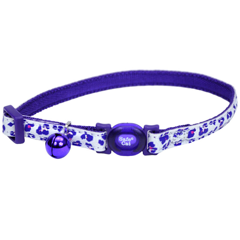 Coastal Fashion Safe Cat Collar нашийник світловідбивний для котів, 20-30 см, фіолетовий