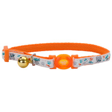 Coastal Fashion Safe Cat Collar нашийник світловідбивний для котів, 20-30 см, помаранчевий