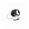Flexi Black Design XS рулетка для собак, трос 3 м, чорний