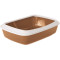 Savic Iriz Nordic Litter Tray туалет для котів, 42 см х 31 см х 12.5 см, коричневий