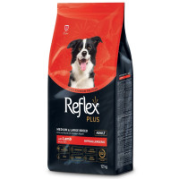 Reflex Plus Adult Medium & Large Breeds Lamb & Rice сухий корм з ягнятком для собак середніх і великих порід, 12 кг