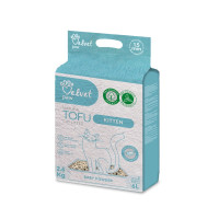 Velvet Paw Tofu рослинний наповнювач для котячого туалету для кошенят, 6 л