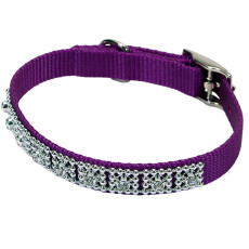 Coastal Jeweled нашийник зі стразами для собак, 25 см, пурпурний