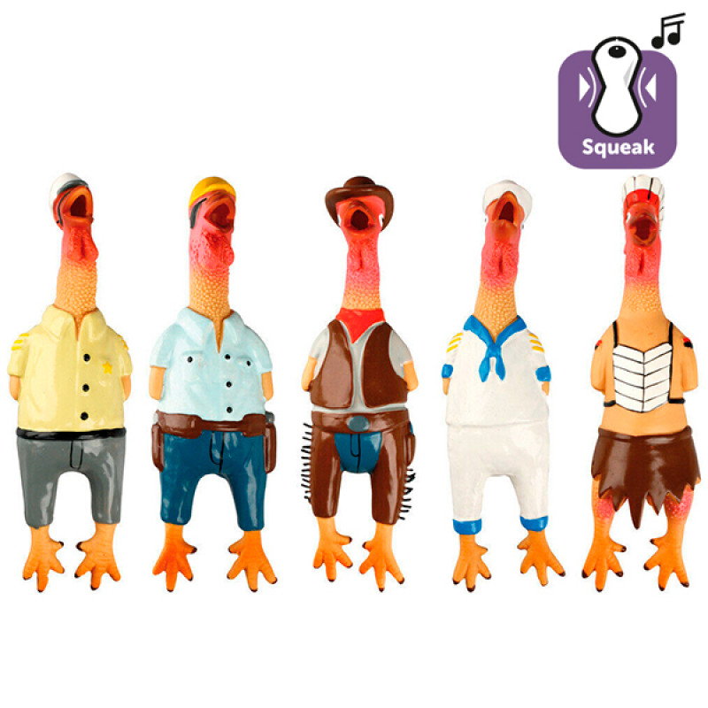 Flamingo Chicken Village People ігрушка для собак, 24 см