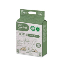 Velvet Paw Tofu растительный наполнитель для кошачьего туалета для чувствительных котов, 6 л