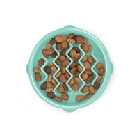Outward Hound Fun Feeder Tiny миска-лабіринт для собак, 14 см, бірюзова
