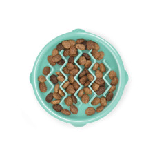 Outward Hound Fun Feeder Tiny миска-лабіринт для собак, 14 см, бірюзова