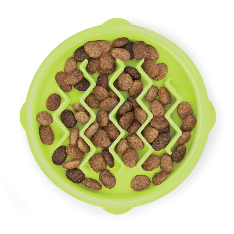 Outward Hound Petstages Cat Fun Feeder Wave Grn SM миска-лабиринт для кошек, 14 см