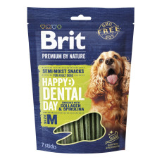 Brit Premium Dental Snacks M лакомство для чистки зубов у собак, 180 гр