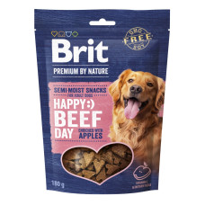 Brit Premium Semi-Moist Snacks Beef With Apples лакомство для собак с говядиной, 180 гр
