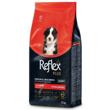 Reflex Plus Junior Medium & Large Breeds Lamb & Rice сухий корм з ягнятком для цуценят середніх та великих порід, 12 кг