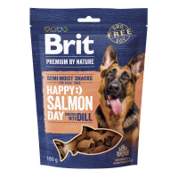 Brit Premium Semi-Moist Snacks Salmon With Dill лакомство для собак с лососем, 180 гр