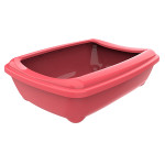 Moderna Arist-O-Tray туалет із бортиком для котів, 42 см х 31 см х 13 см, кораловий