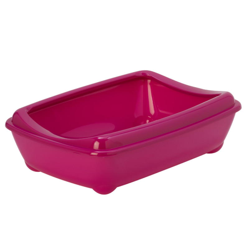 Moderna Arist-O-Tray туалет із бортиком для котів, 42 см х 31 см х 13 см, рожевий