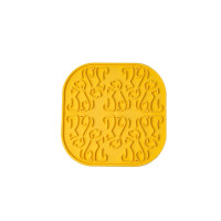 FIBOO Lollipop коврик для слизывания лакомства и еды для собак и котов, 19 см, желтый